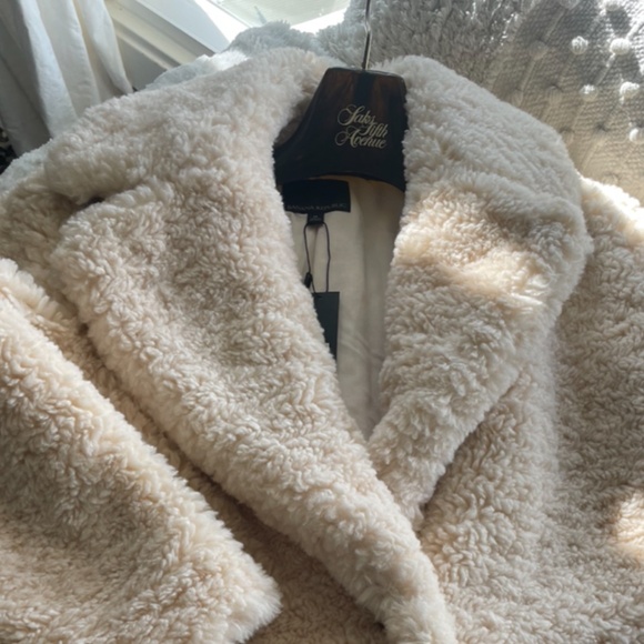 Banana Republic Oversized Sherpa Cocoon Coat - Picture 8 of 8